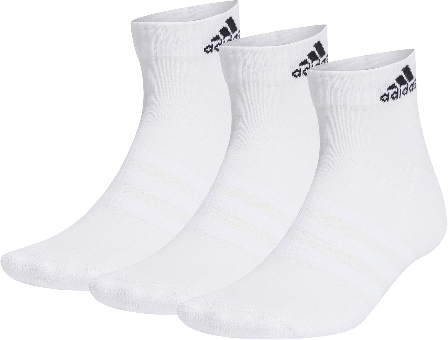 adidas Unisex Kids Cushioned Sportswear Ankle Socks 6 Pairs, Black/White, 6-7 Years