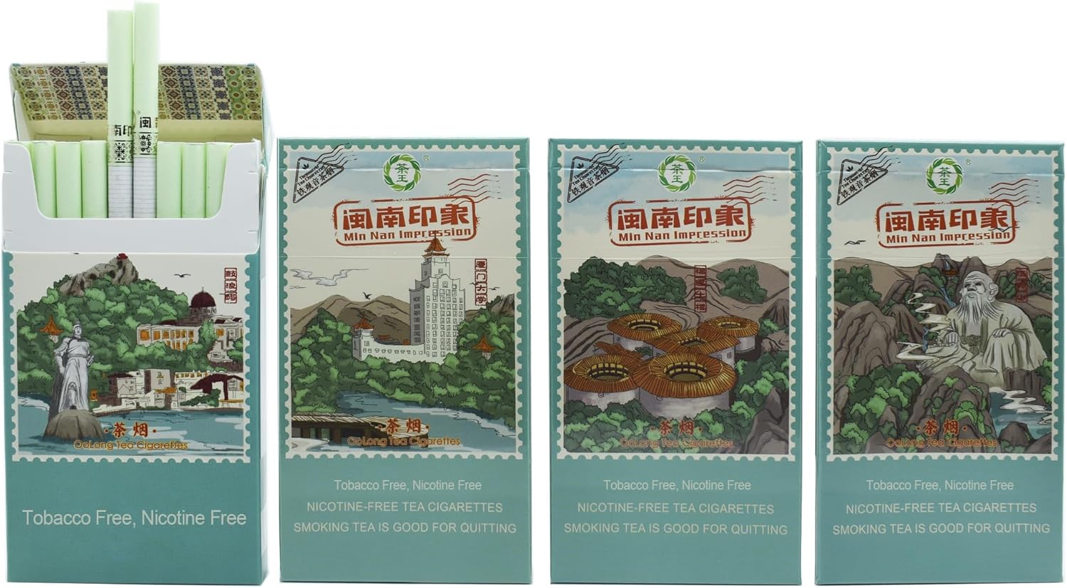 Herbal Cigarettes - Nicotine Free & Tobacco Free, Better effect than Nicotine Gums & Lozenges-4 packs, a total of 80 sticks