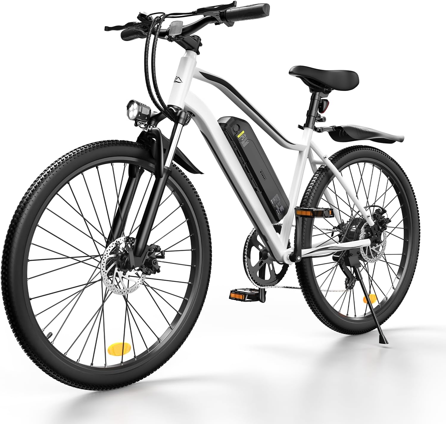 Finbike EB3 Electric Bike Adults, 60KM Max Range E-bike, 3H Fast Charging, 26inch Electric Mountain Bike with 36V 10.4Ah Battery, Front Fork Suspension, 7-Speed Derailleur, 150KG Capacity Ebike