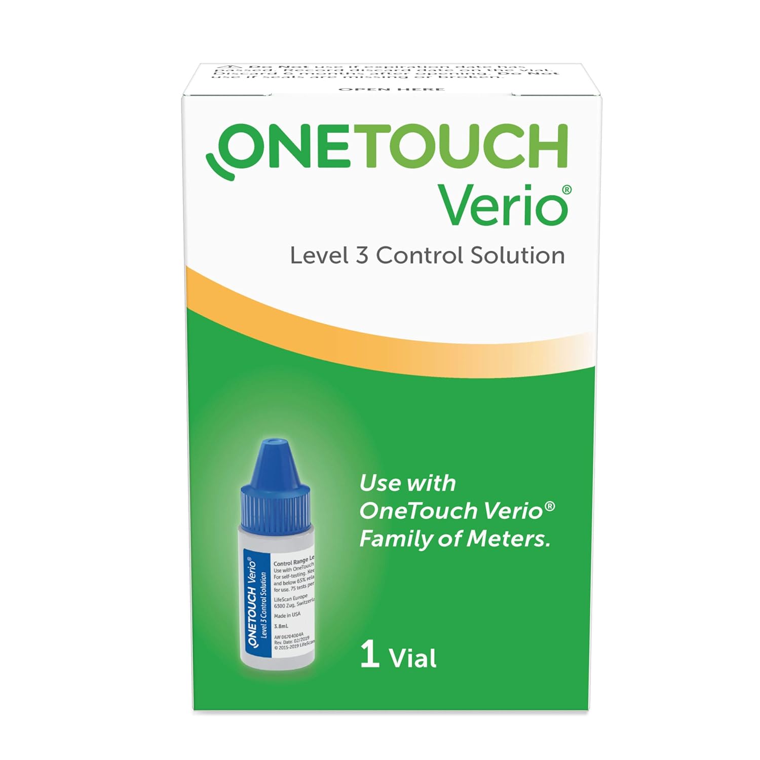 OneTouch Verio Control Solution, Mid, .13 fl oz