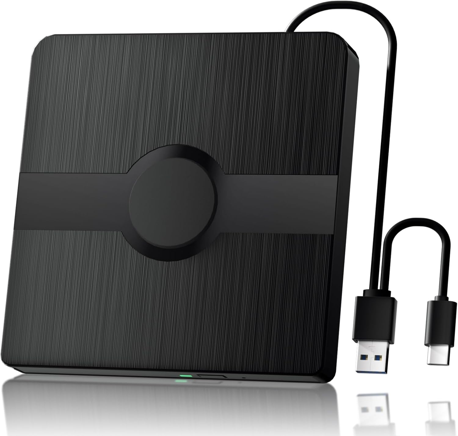 External Blu Ray Drive, BD Player with Read/Write Capability Portable Blu-ray Player with USB 3.0 and Type-C CD/DVD Burner 3D Blu-ray Drive Compatible with Win10 and Mac OS,Drive Blu Ray Player for PC