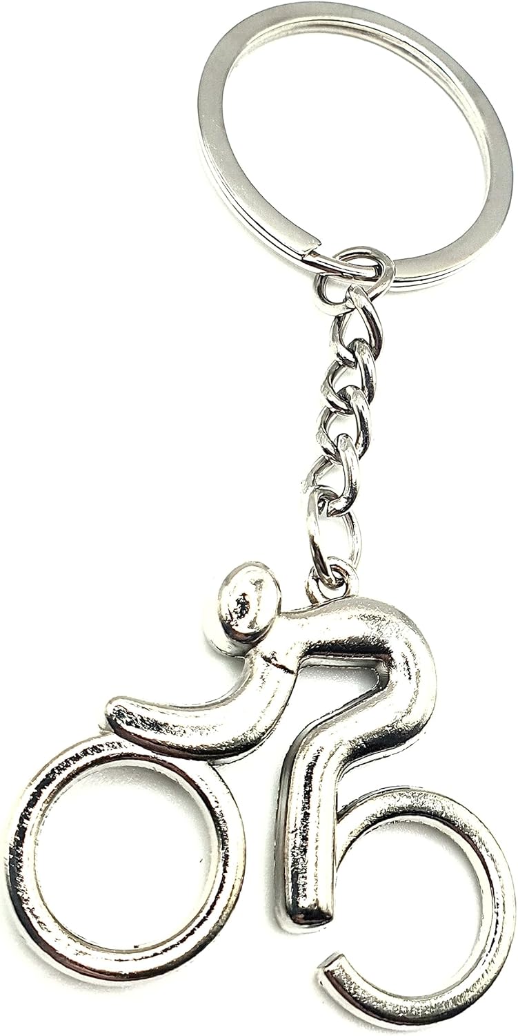 SNS Components Cycle Cyclist Bike Heavy Metal Silver Keyring Keychain Novelty Gift