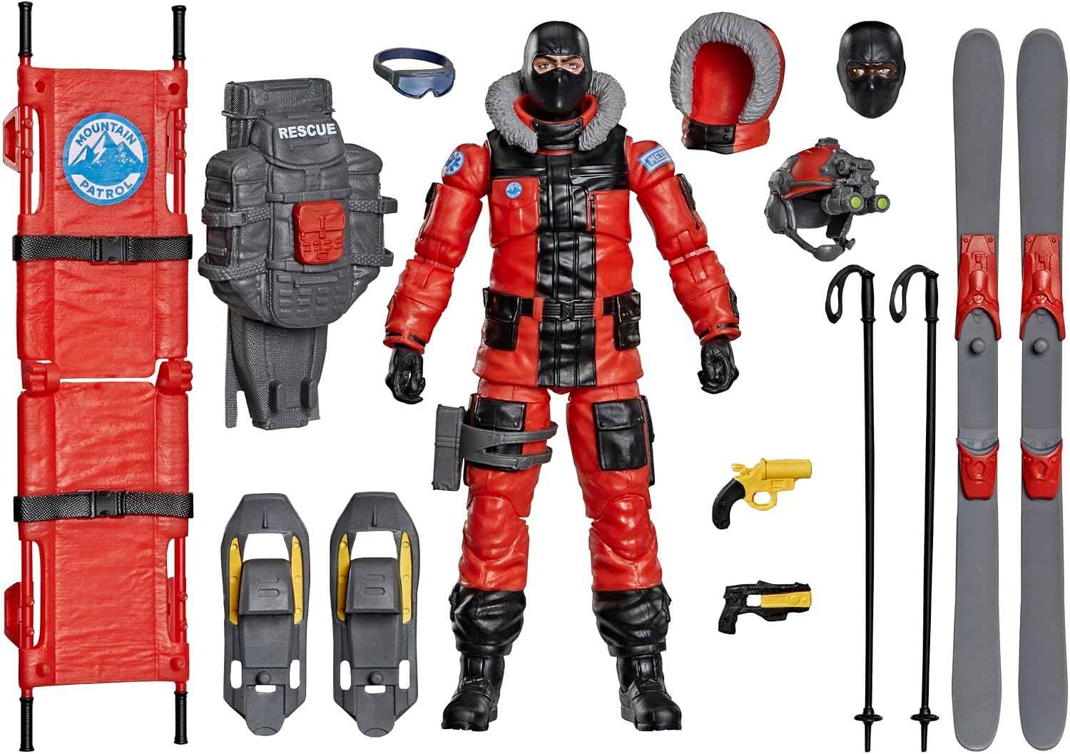 G.I. Joe Classified Series Legacy Collection: Action Joe - Avalanche Response, Collectible 6 Inch Action Figure Set with 14 Winter Ski Accessories