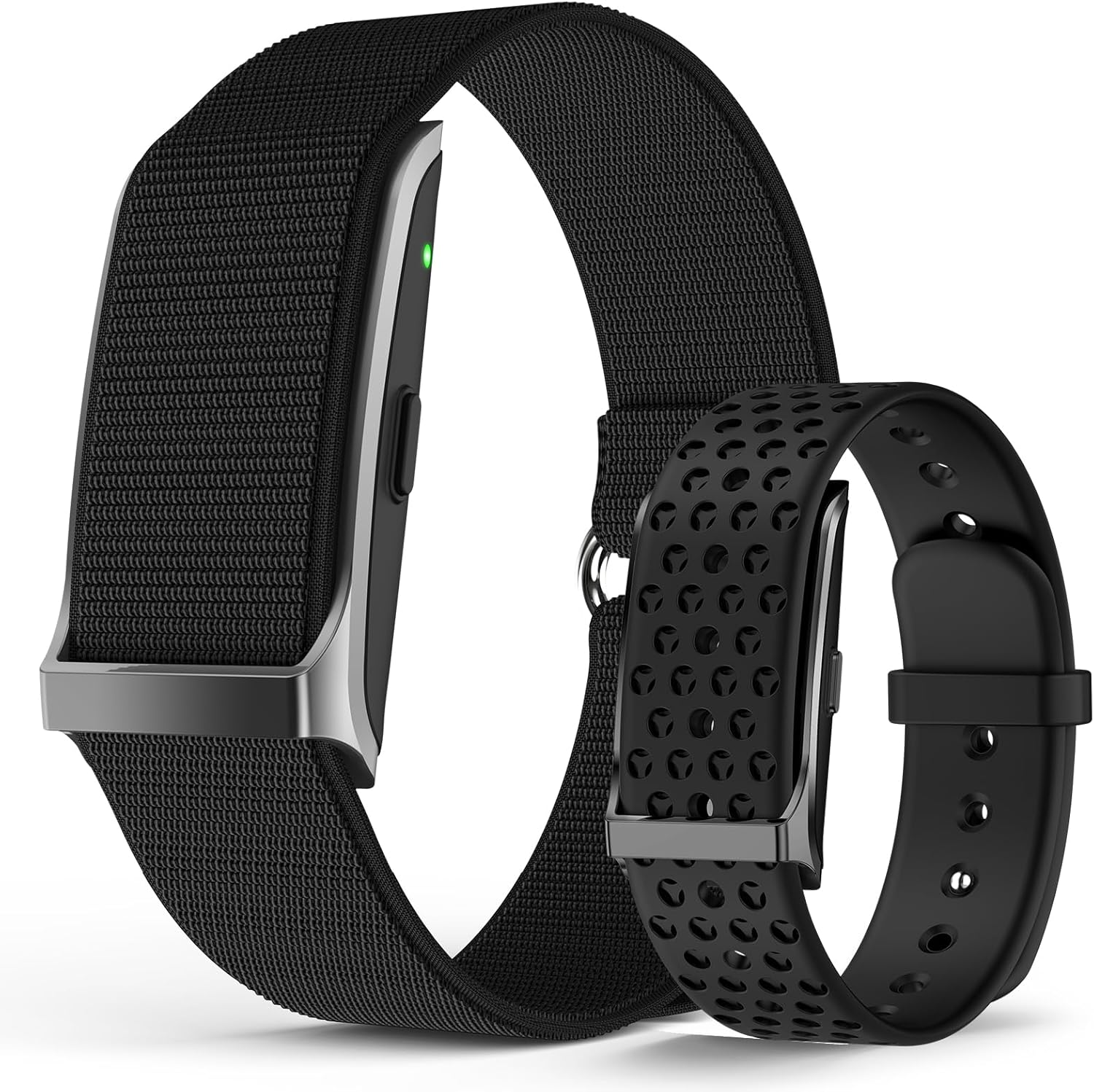 Smart Bracelet, Wearable Activity & Fitness Tracker Band, 24H Sleep Tracker, All-Day Continuous Heart Rate Blood Pressure Stress HRV Monitor, 120+ Sport Modes Smart Wristband with Free APP 2 Bands