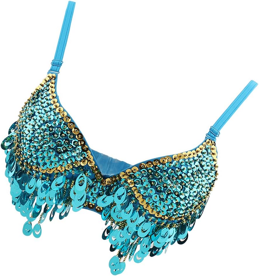 misppro Women's Top Bra Belly Dance Hip Dancer Costume Dancewear Dancing Costume