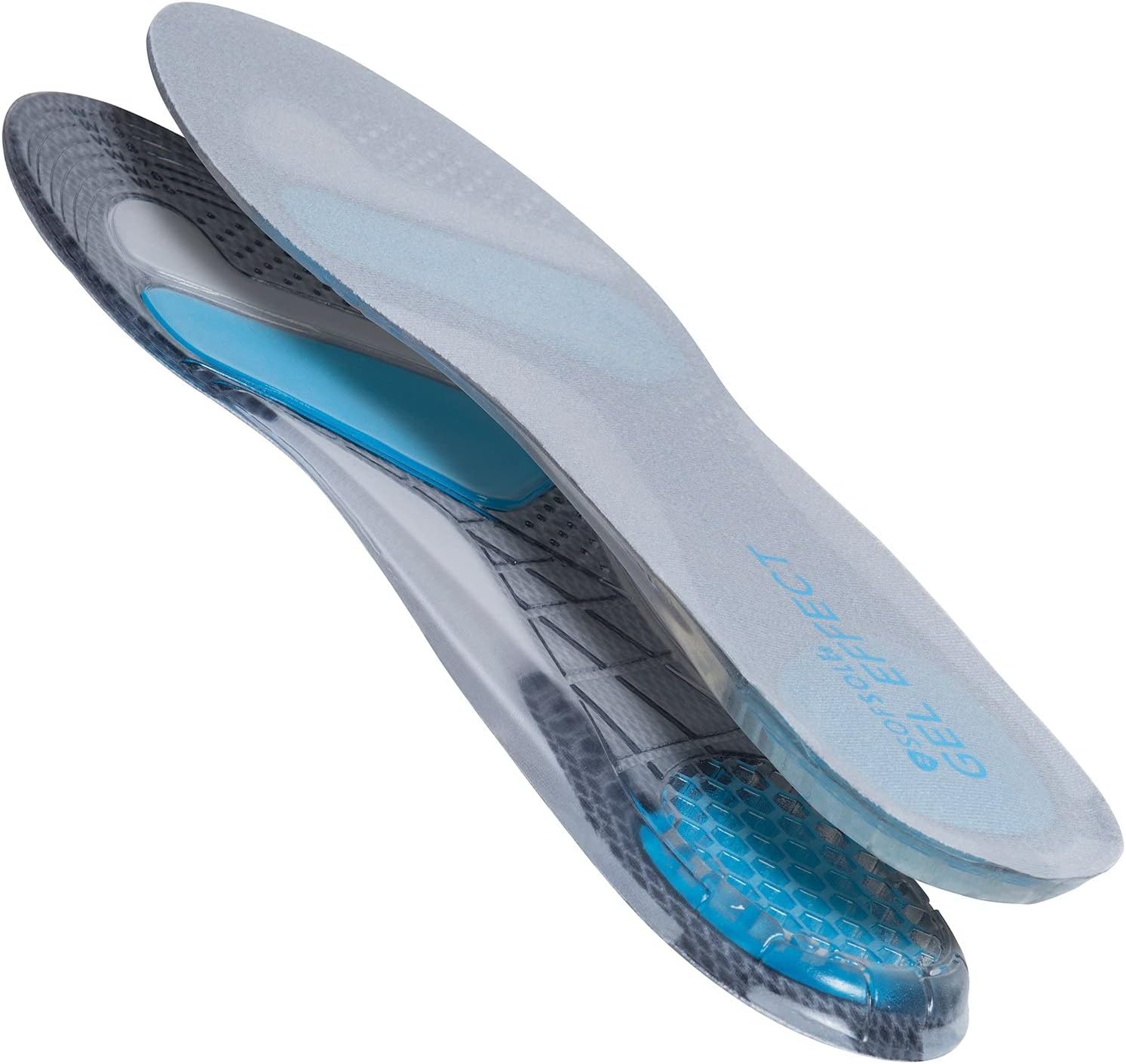 Sof Sole Gel Effect Insole - Lightweight, Cushioned, Breathable - Ideal for Sensitive or Tired Feet, Customizable Fit for Any Shoe