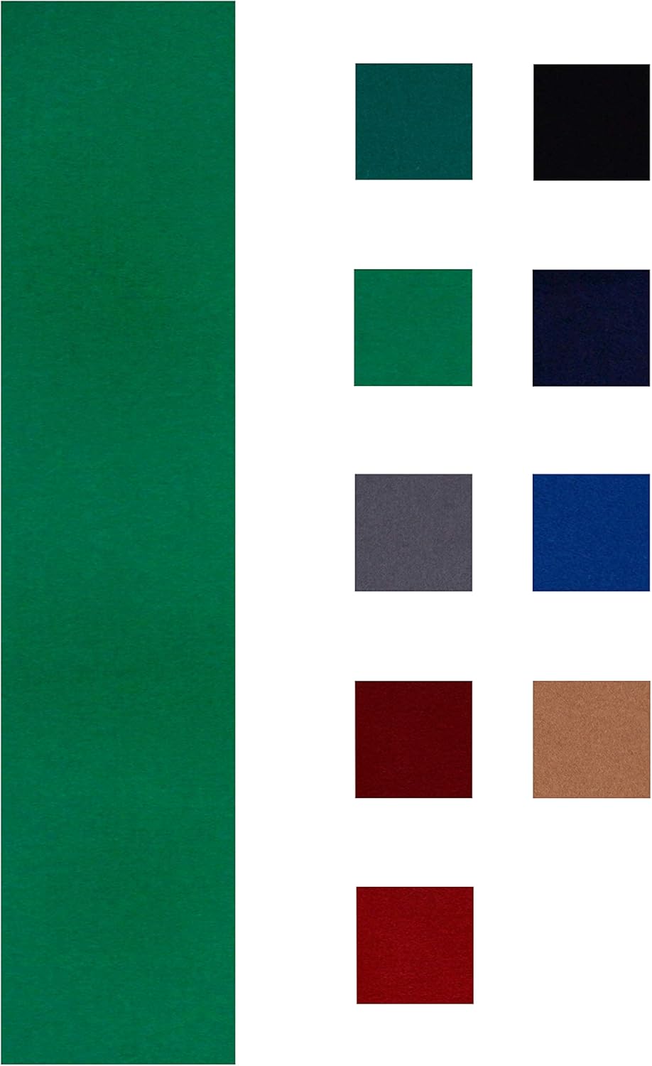 Accuplay 19 oz Grade Pool - Billiard Cloth - Felt Priced Per Foot Choose Spruce Green, Blue, Gray, Navy, Tan, Black, Burgundy, or Red