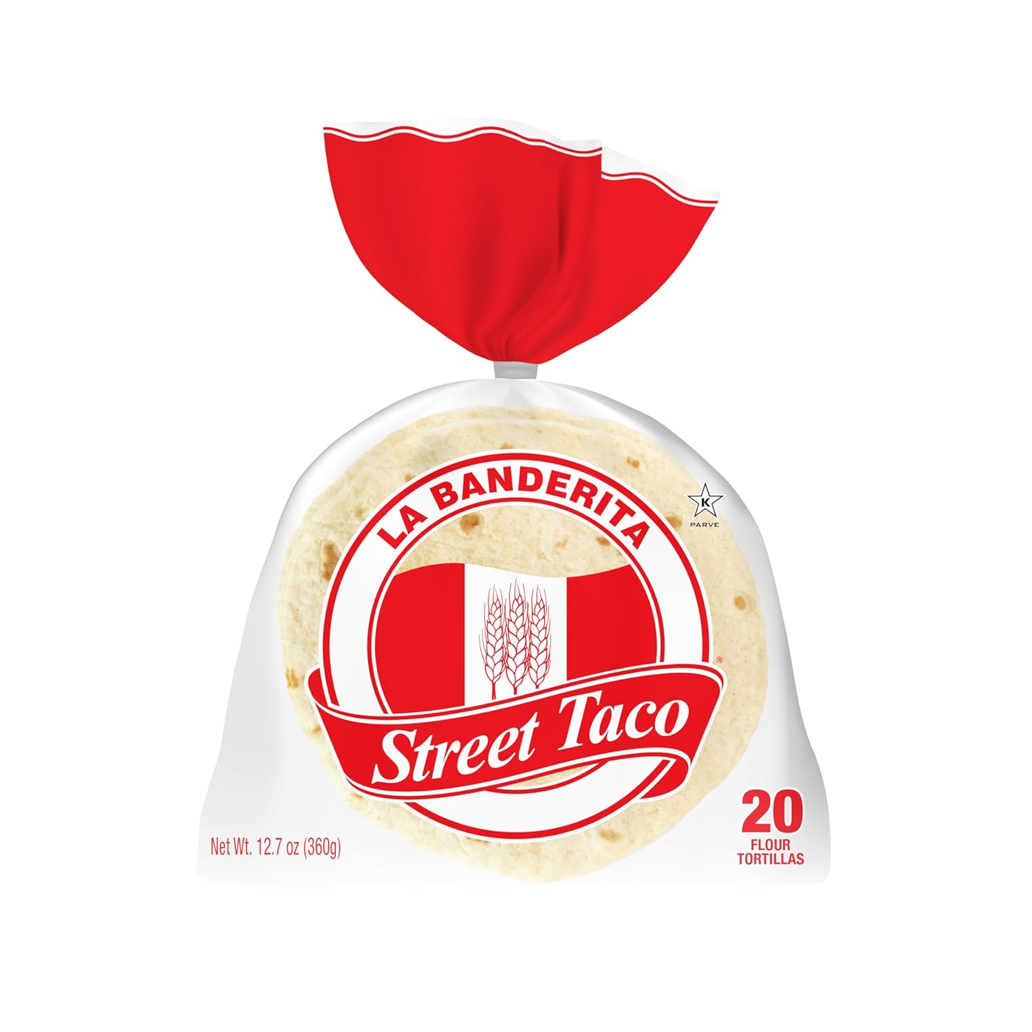 La Banderita® Street Taco | 4.5" Size Flour Tortillas | 12.7 oz.| 20 Count (Pack of 6)