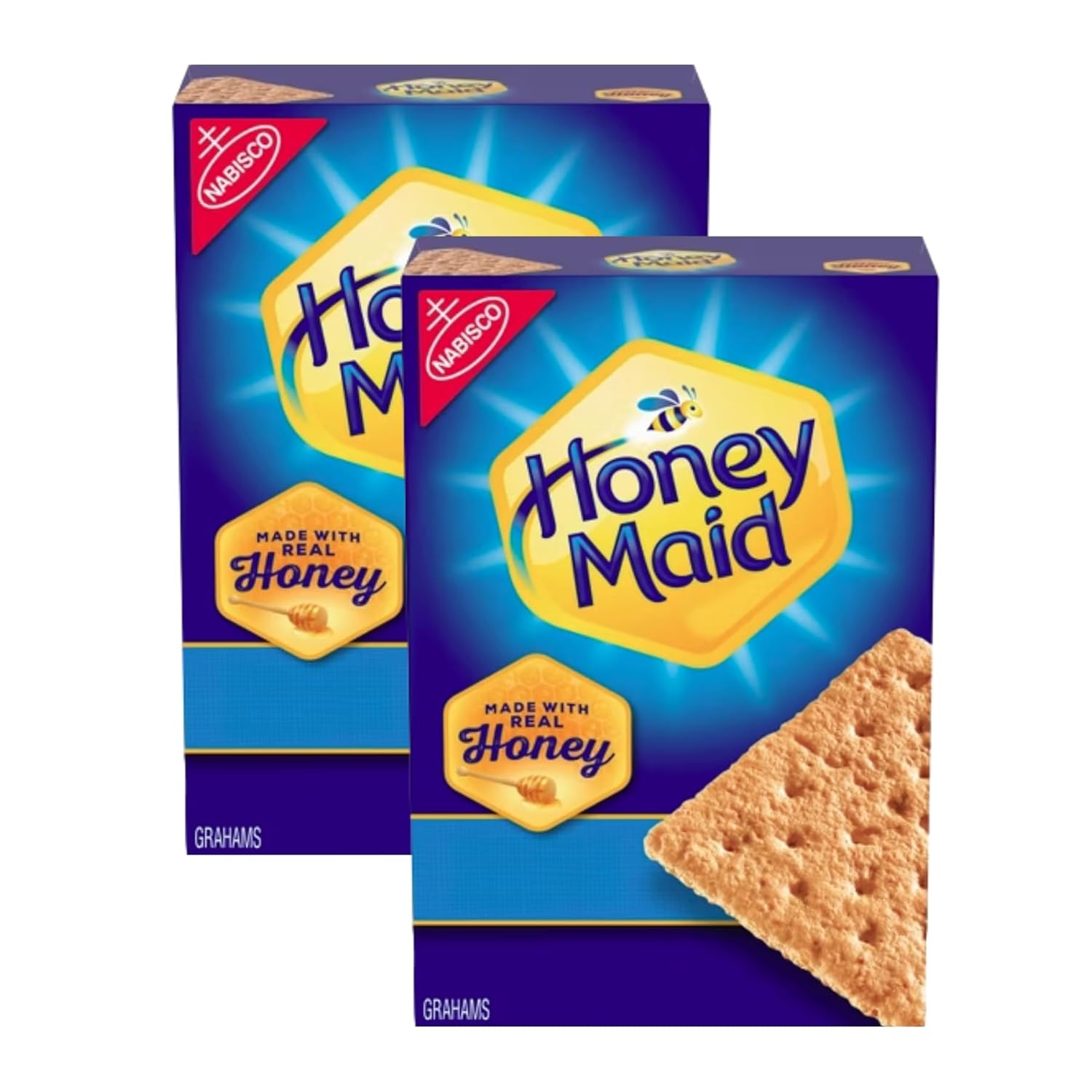Value Pack Honey Maid Honey Graham Crackers – 14.4 oz Boxes (Pack of 2) – Classic Snack for S’Mores, Baking & Snacking (54 Full Sized Crackers)