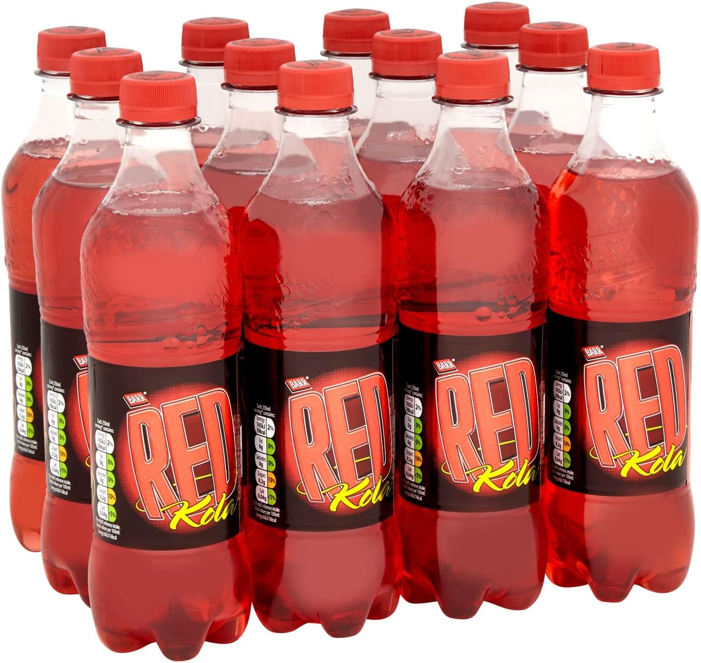 Barr Red Kola Sparkling Soft Drink, 12 Pack, 500ml Bottles