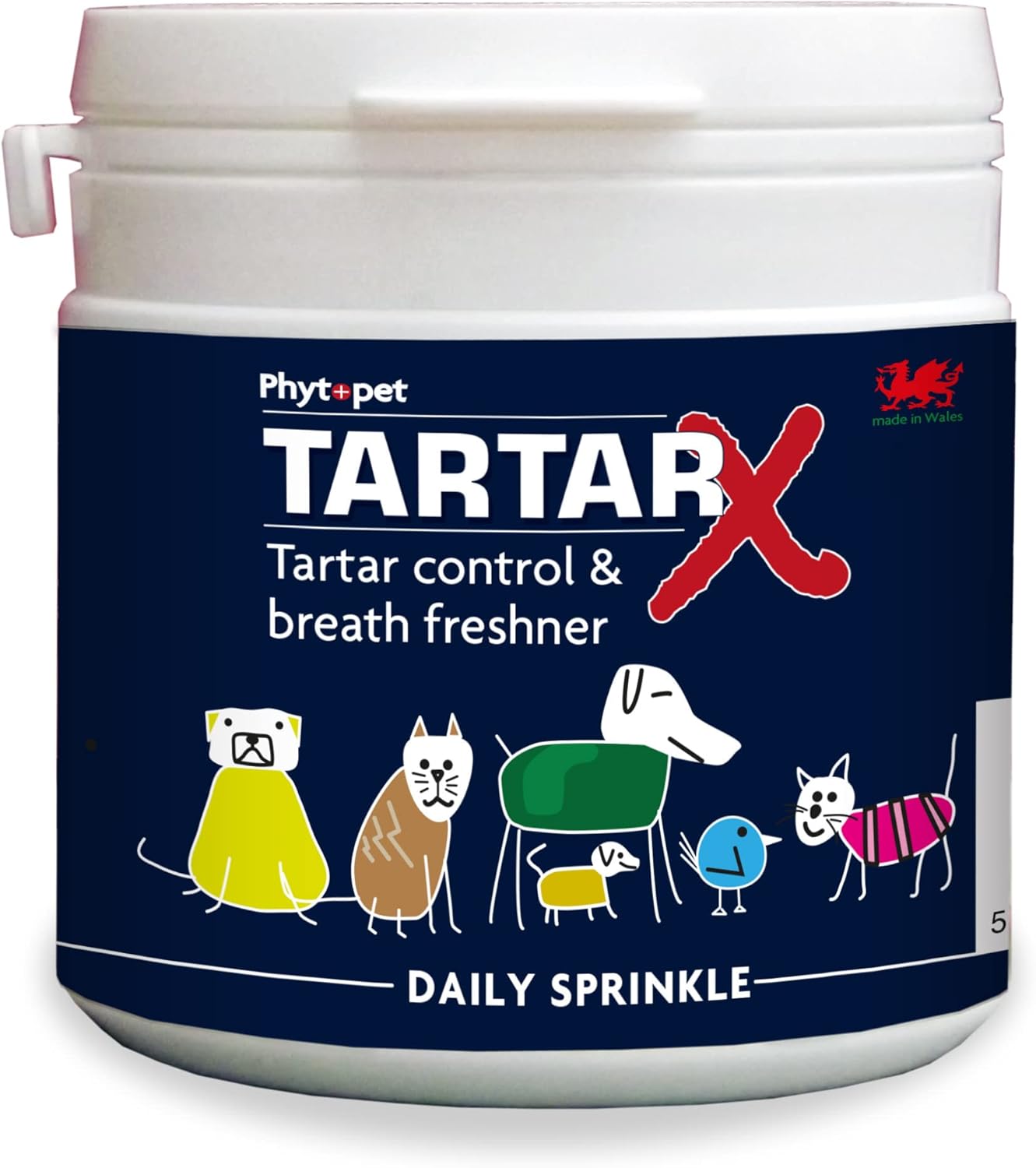 Phytopet TartarX Plaque and Tartar Remover for Teeth, Cat and Dog Breath Freshener, All Natural Cat and Dog Dental Care, 300g - 100% Herbal Phytopet Pet Supplies