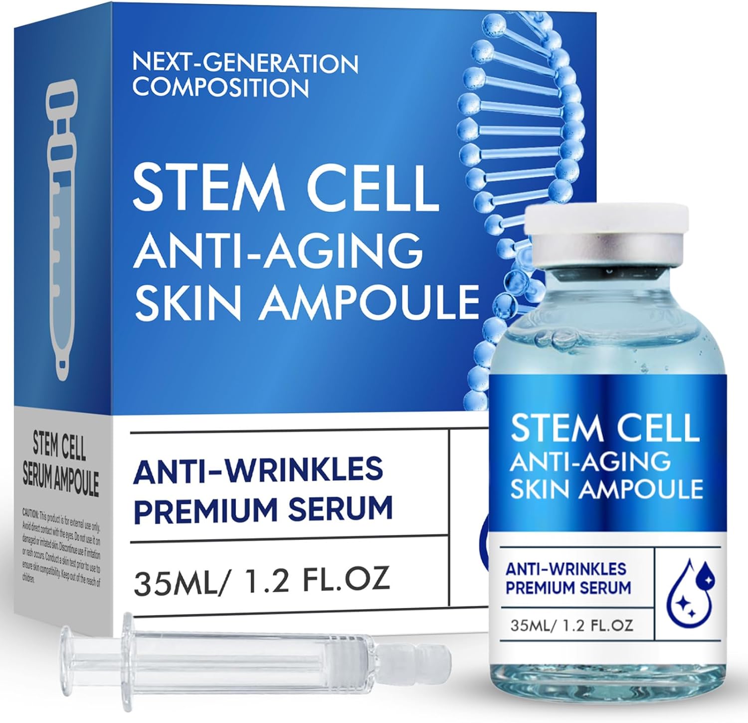 Stem Cell Serum for Face, Microneedling Serum Makes Skin Feel Firmer & Anti Agin, Stem Cell Essence Strengthens and Moisturises Skin, Use with and Without MicroNeedling