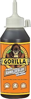 Gorilla Original Gorilla Glue, Waterproof Polyurethane Glue, 8 Ounce Bottle, Brown, (Pack of 1)