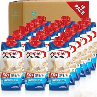 Premier Protein High Protein Shakes Variety Sampler Pack Vanilla 11 Fl. Oz Each (18pk)