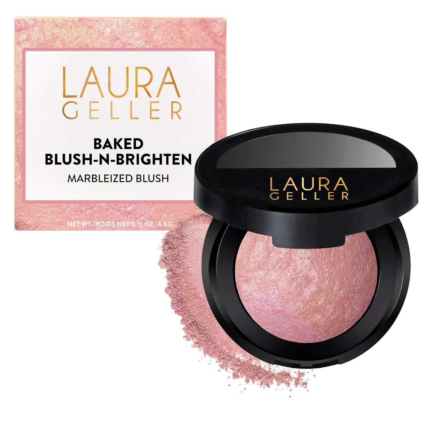 LAURA GELLER Baked Blush-n-Brighten Powder Blush, Buildable - Ethereal Rose