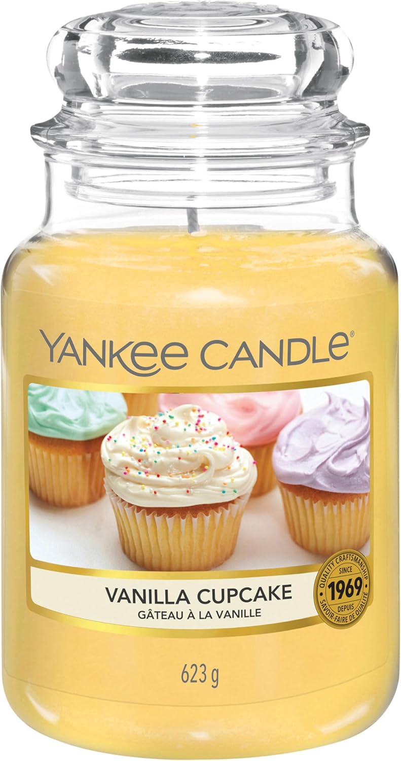 Yankee Candle Scented Candle | Vanilla Cupcake Large Jar | Long Burning Candles: up to 150 Hours | Perfect Gifts for Women
