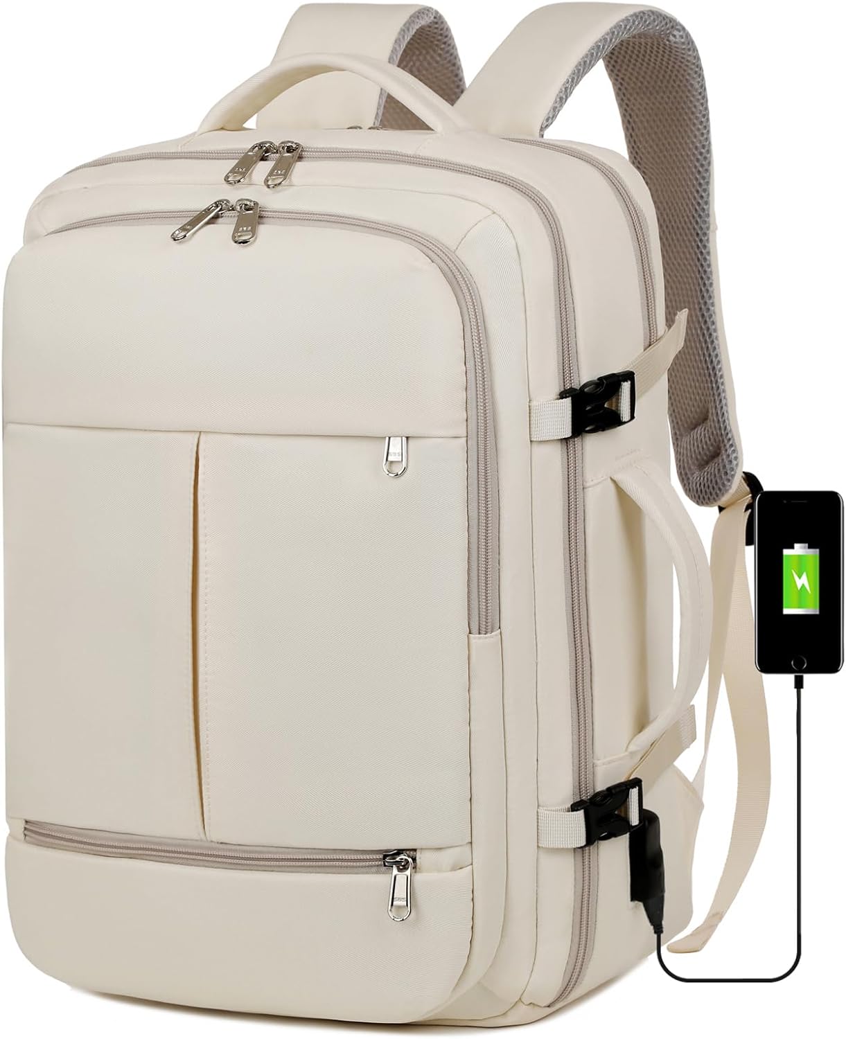 Myhozee Cabin Bag for Easyjet - 45x36x20 Travel Backpack Rucksack Womens Underseat Carry-On Hand Luggage Bag Cabin Size for Airplanes, Water Resistant Fit 15.6 Inch Laptop