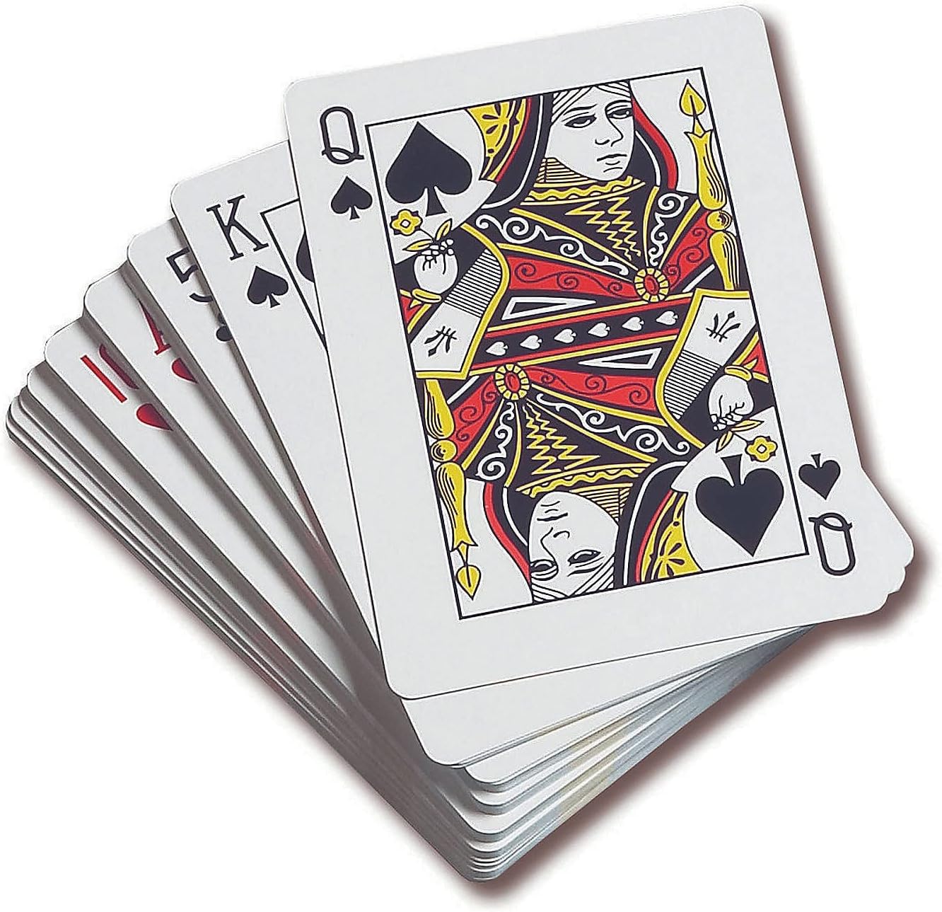 JKG® STANDARD PLAYING DECK OF CARDS - Plastic Coated | 52 Cards & 2 Jokers Deck | Poker, Snap, Black Jack, Solitaire, Rummy, Family Card Games