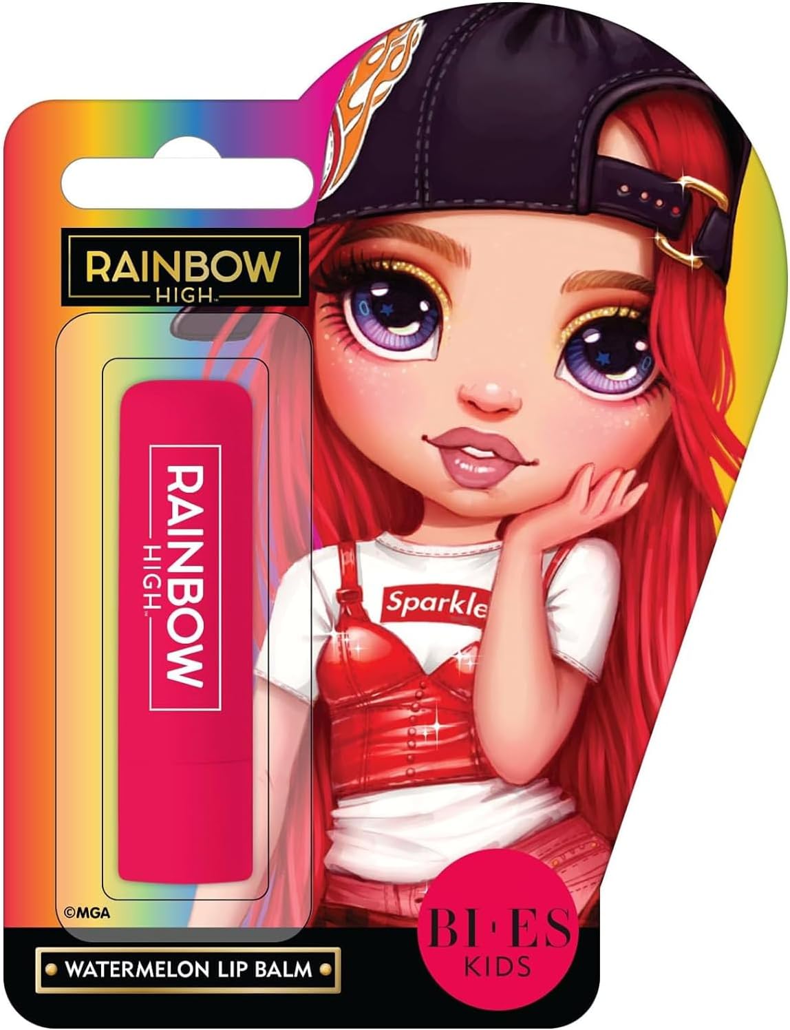 Rainbow High Dolls Watermelon Flavour Lip Balm – Moisturizing & Hydrating Formula | Perfect for Kids & Adults, 4g