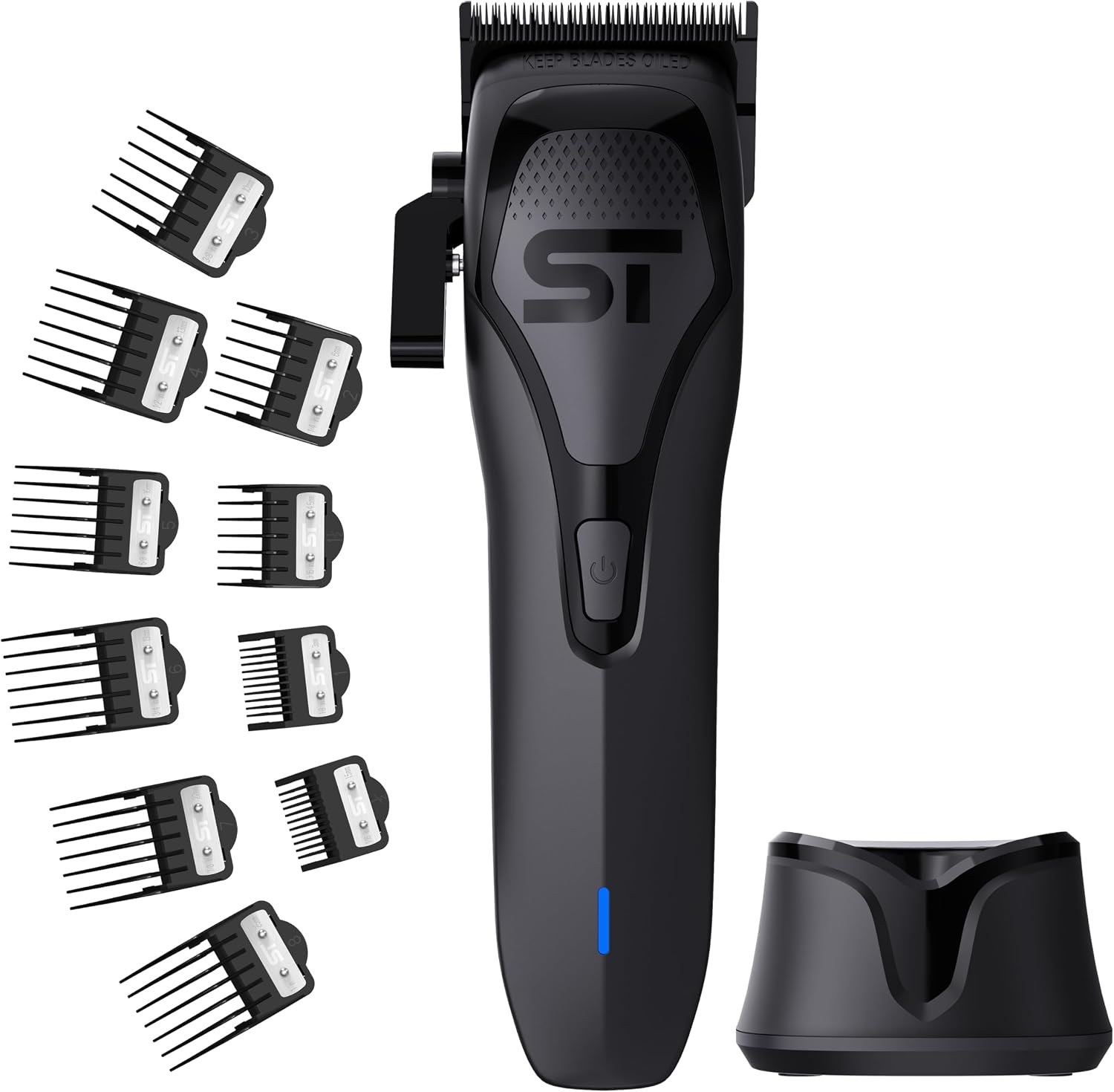 Supreme Trimmer Darkstar 72 Clipper with Magnetic Vector Motor | 180 Min Run Time, 9000 RPM Barber Hair Clipper | Low Noise, Professional Clipper DLC Blades | STC72