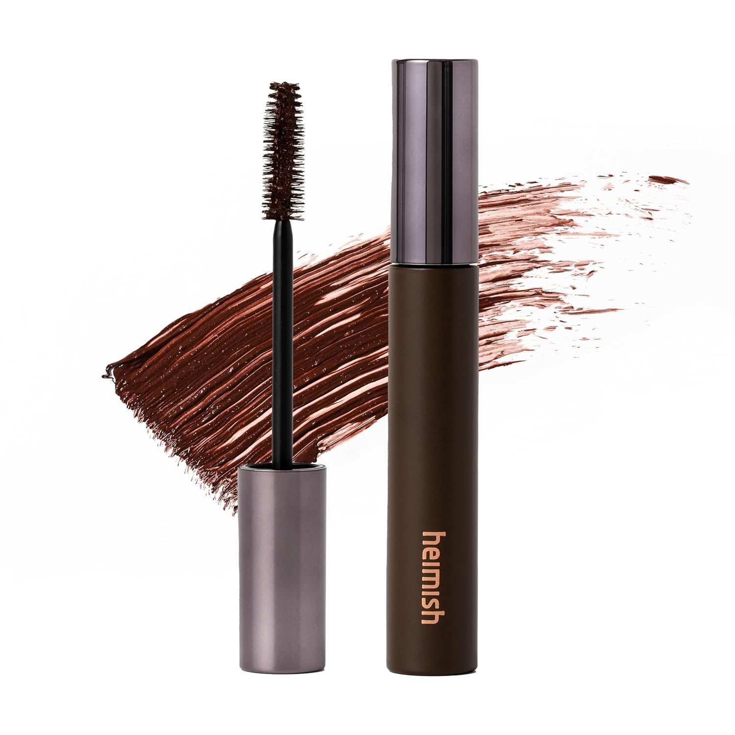 HEIMISH Dailism Volumizing Mascara Brown, Tubing Mascara, Smudge Proof, Waterproof, Lengthening, Non Clumping, Washable, Smudge Stop Berry Brown Korean Mascara, Korean Skincare, 0.32 fl oz / 9g