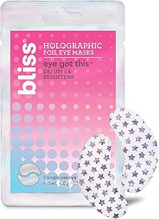 Bliss Eye Got This Holographic Foil Eye Masks - 5 Pack - Refreshing and Awakening Eyes - Reduces Puffiness and Dark Circles - Clean - Vegan & Cruelty-Free