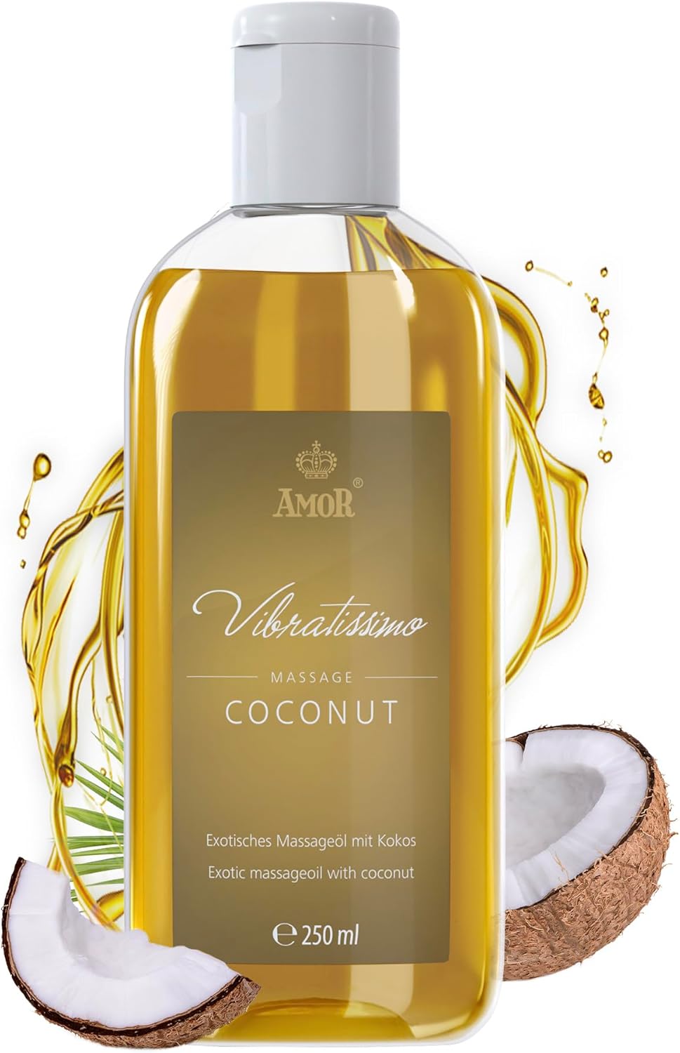 Vibratissimo “Coconut” - Exotic Massage Oil with Coconut, Love Oil, Erotic Oil 250ml