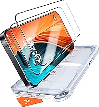 TORRAS Military-Grade Shatterproof for iPhone 16 Pro Screen Protector [9H+ Aerospace Tempered Glass＆ One-Pull Installation] Full Coverage Fit Bubble Free Top-Notch Protection, 2 Pack, GlassGo X
