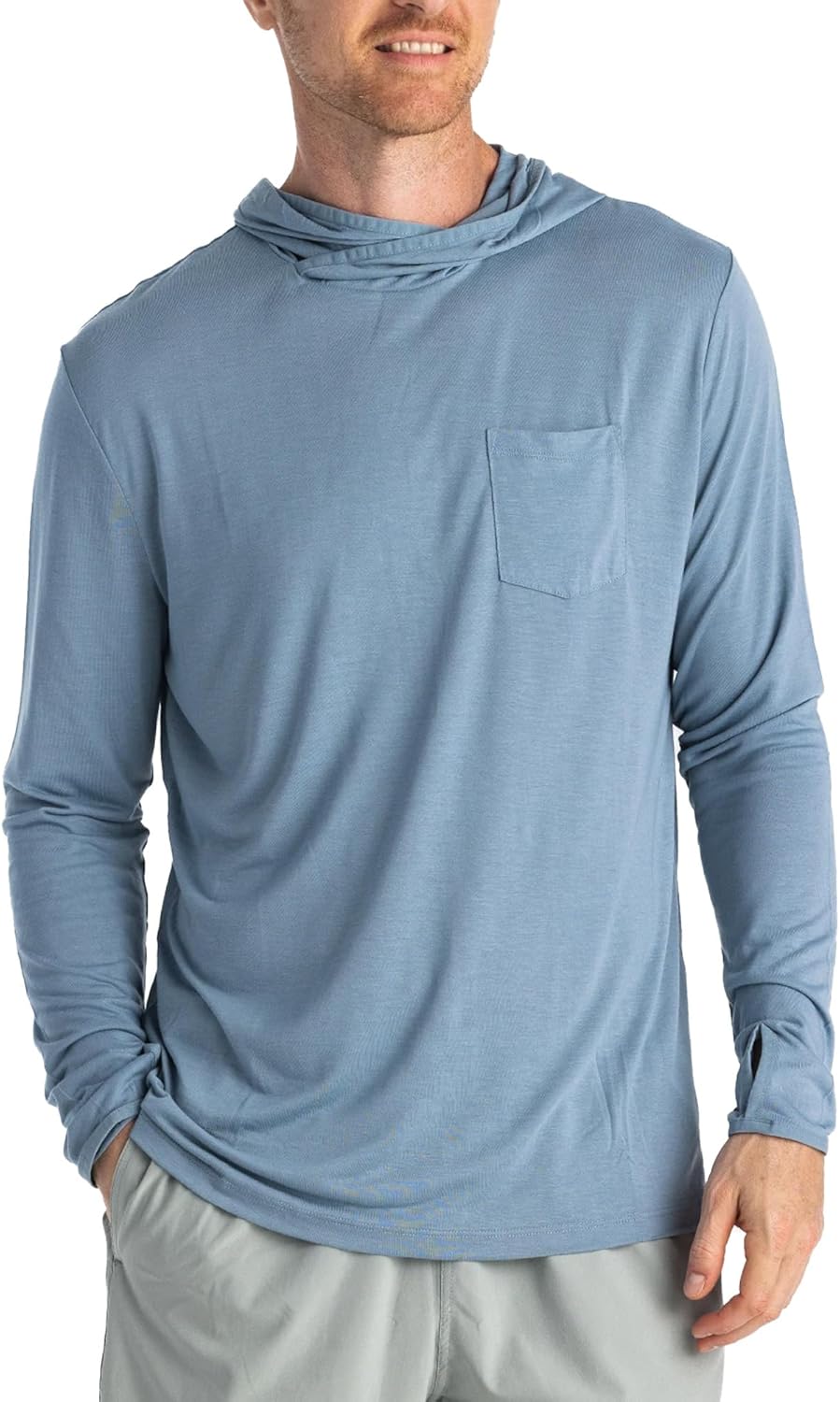 Free Fly Men's Lightweight Hoodie - UPF 20+ Sun Protection Hoodie for Men - Breathable Long Sleeve Sun Shirt for Fishing