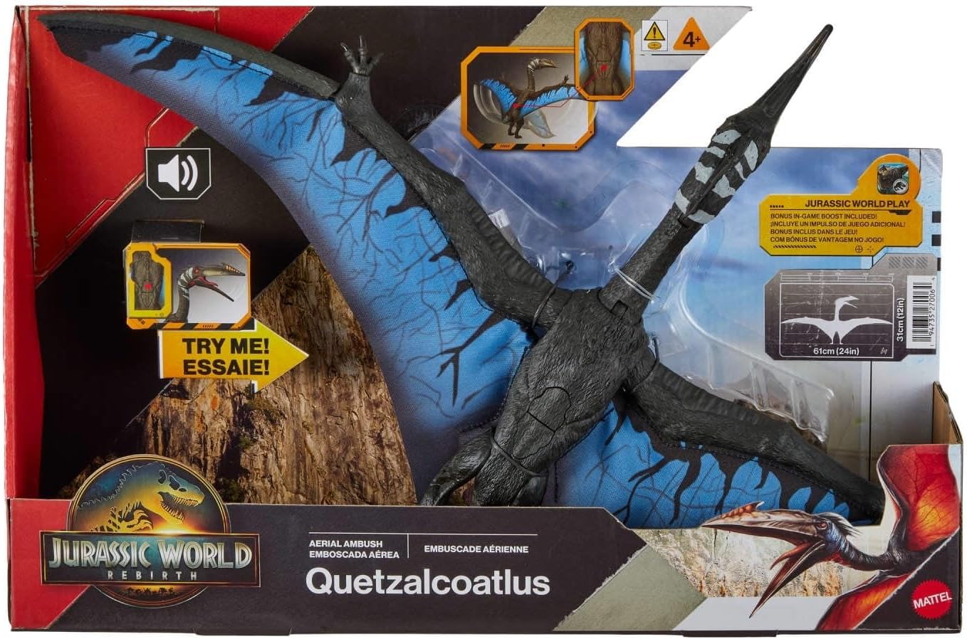 Jurassic Rebirth Aerial Ambush Giant Pterosaur Quetzalcoatlus, Cretaceous Era