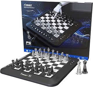 P6 Electronic Chess Set for 2 Players | Beginners | Board Game, Computer Chess Game, Chess Set | Black | Great Partner