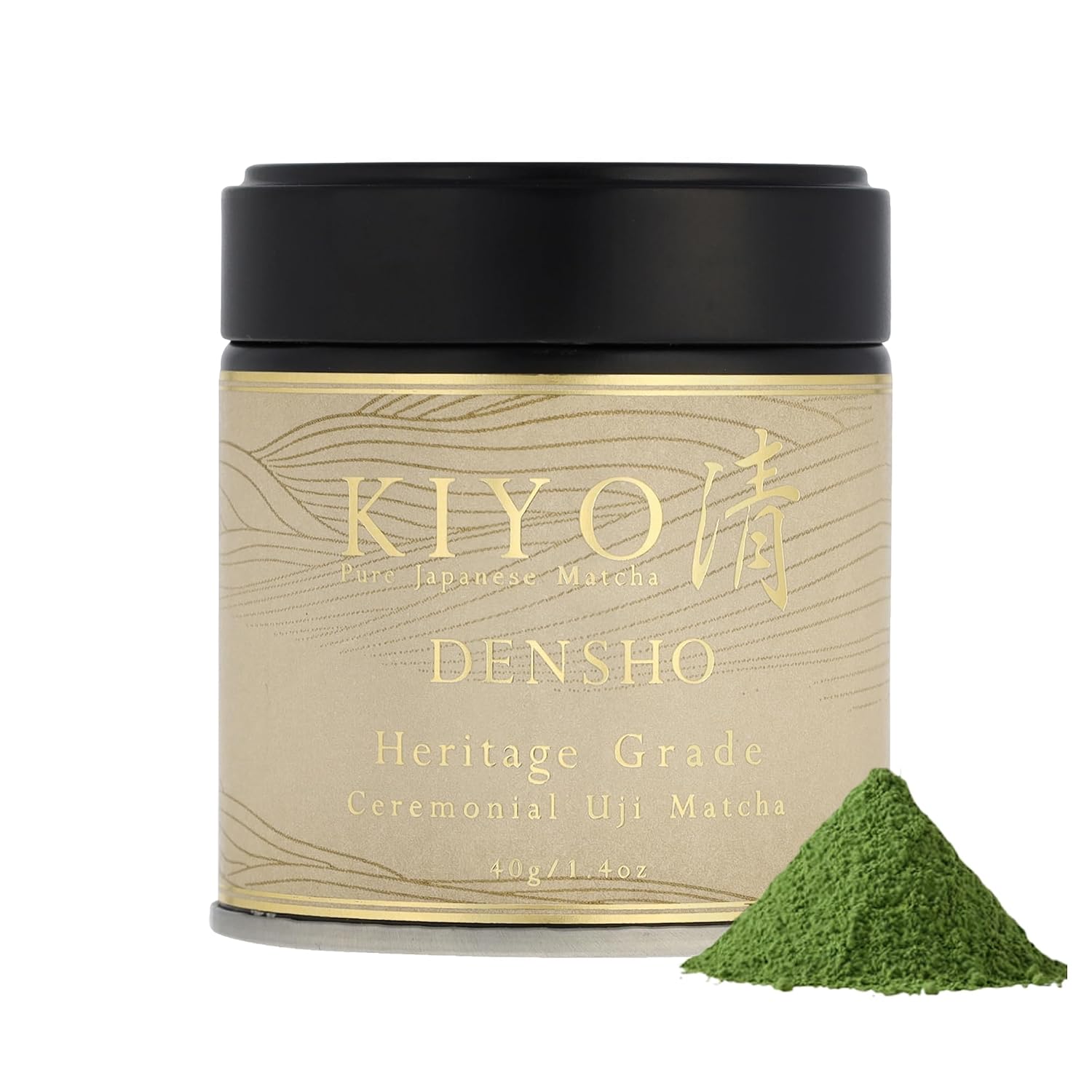 Kiyo Matcha Heritage Grade Densho Ceremonial Uji Matcha, 40g/1.41oz