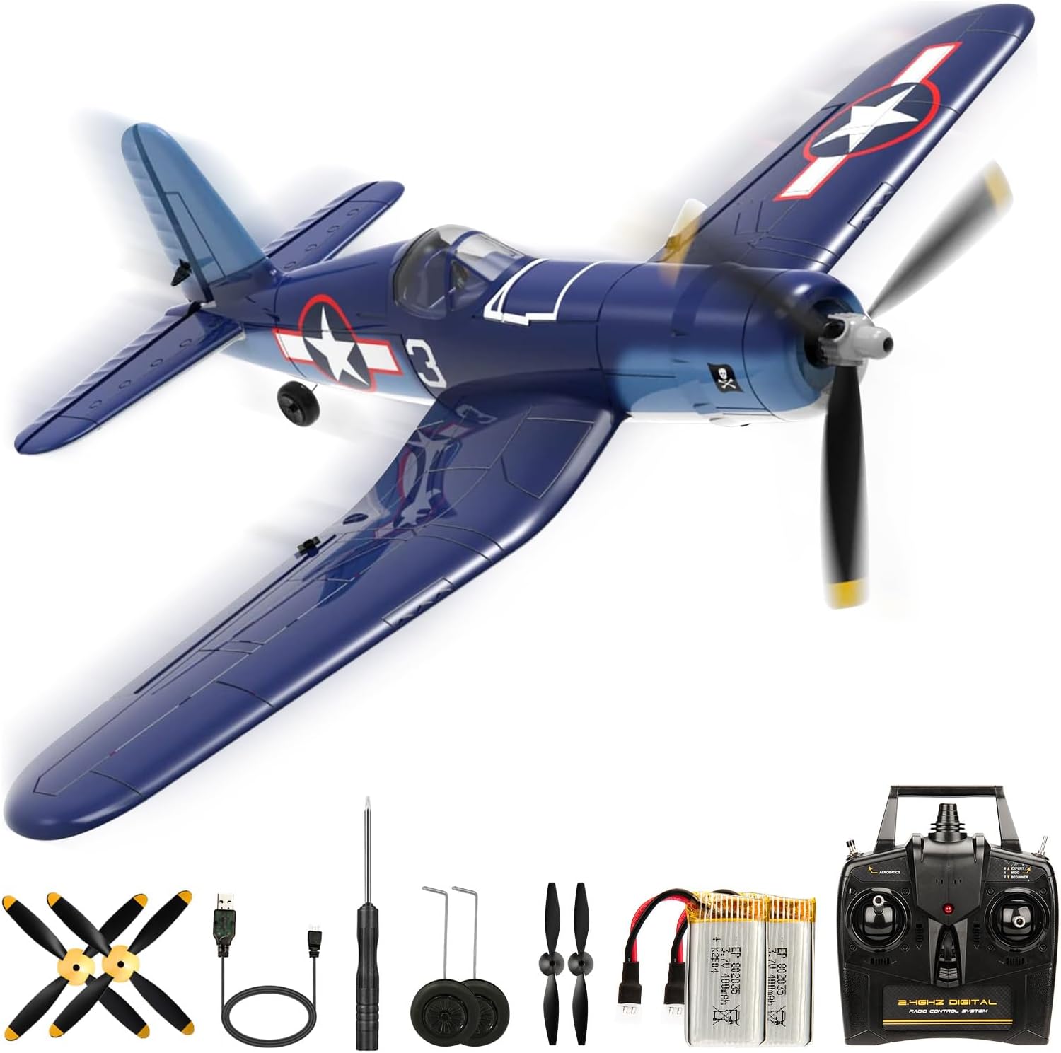 F4U Corsair 4CH RTF RC Plane Xpilot Adult Beginners