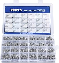 Compression Springs Assortment Kit, 390 Pcs 24 Different Sizes Stainless Steel Springs, Spring Assortment for Shop and Home Repairs