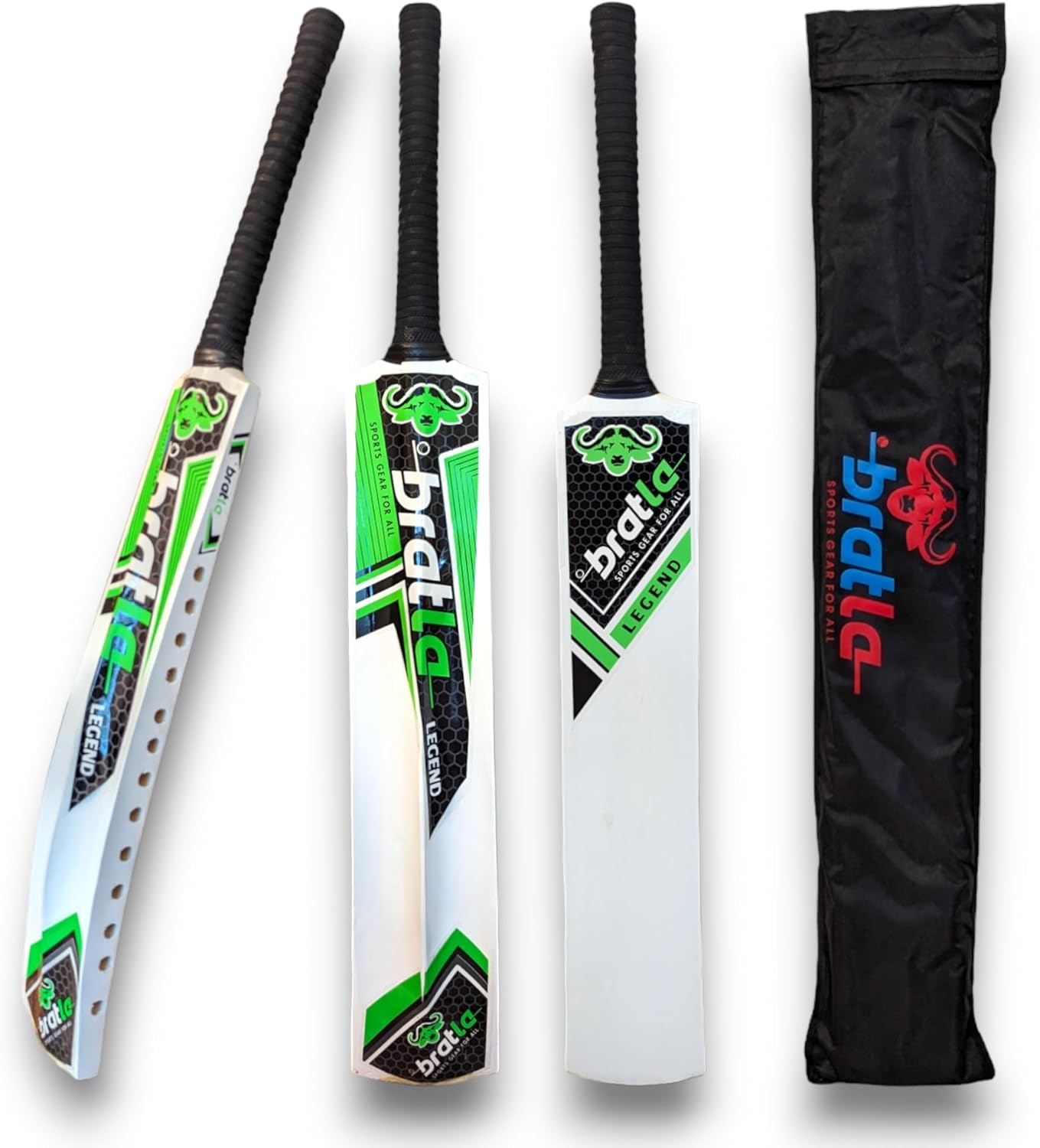 Legend Cricket Bat for Tape Ball Cricket, Ideal Cricket Bat for Tapped Tennis Ball & Softball Cricket - Full Size Men's Bat