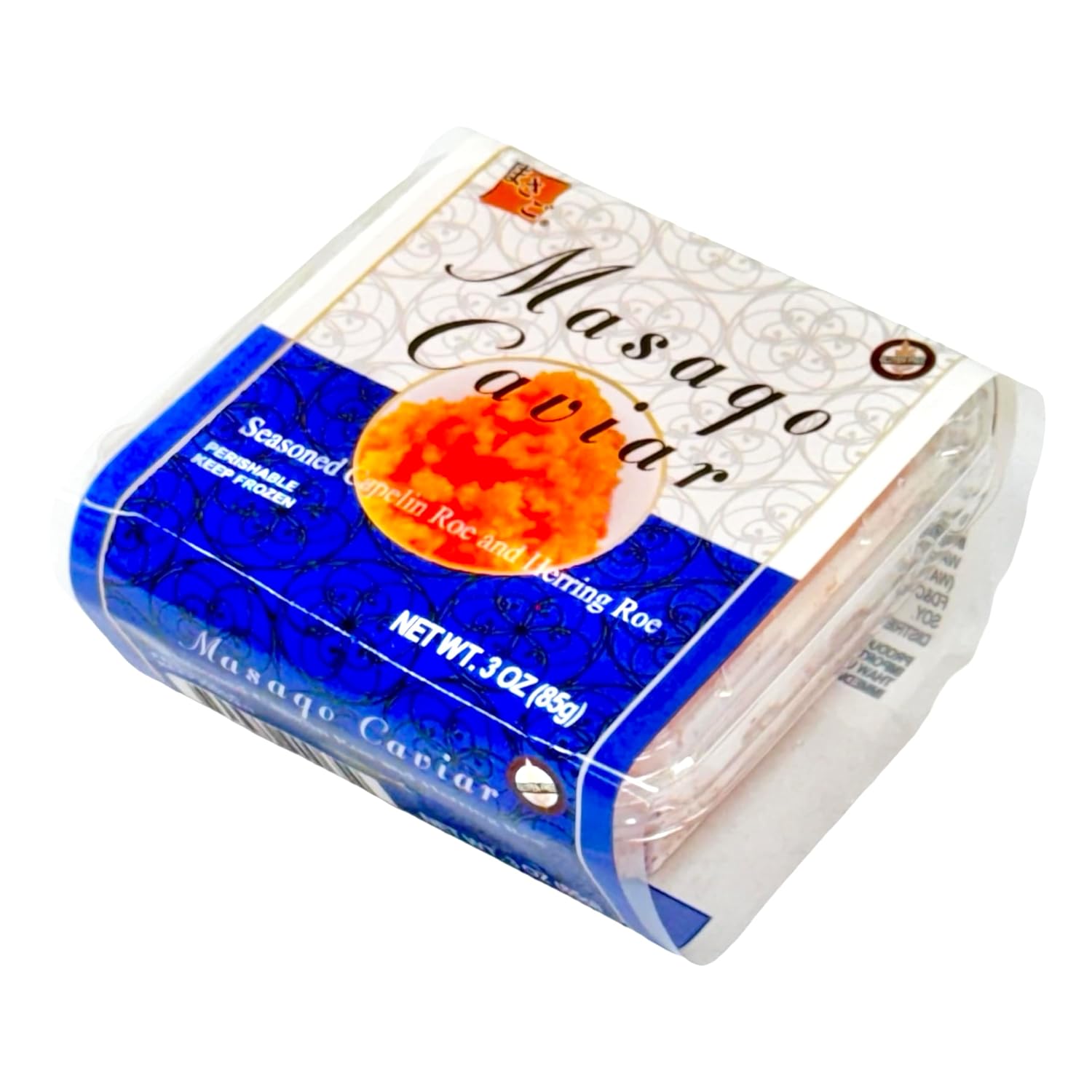 Azuma – Masago Caviar Seasoned Pink – Premium Capelin Roe, Lightly Salted and Marinated, Ready to Serve, Sushi-Grade Topping for Rolls and Rice, Gourmet Japanese Seafood, 3 oz | 85 g