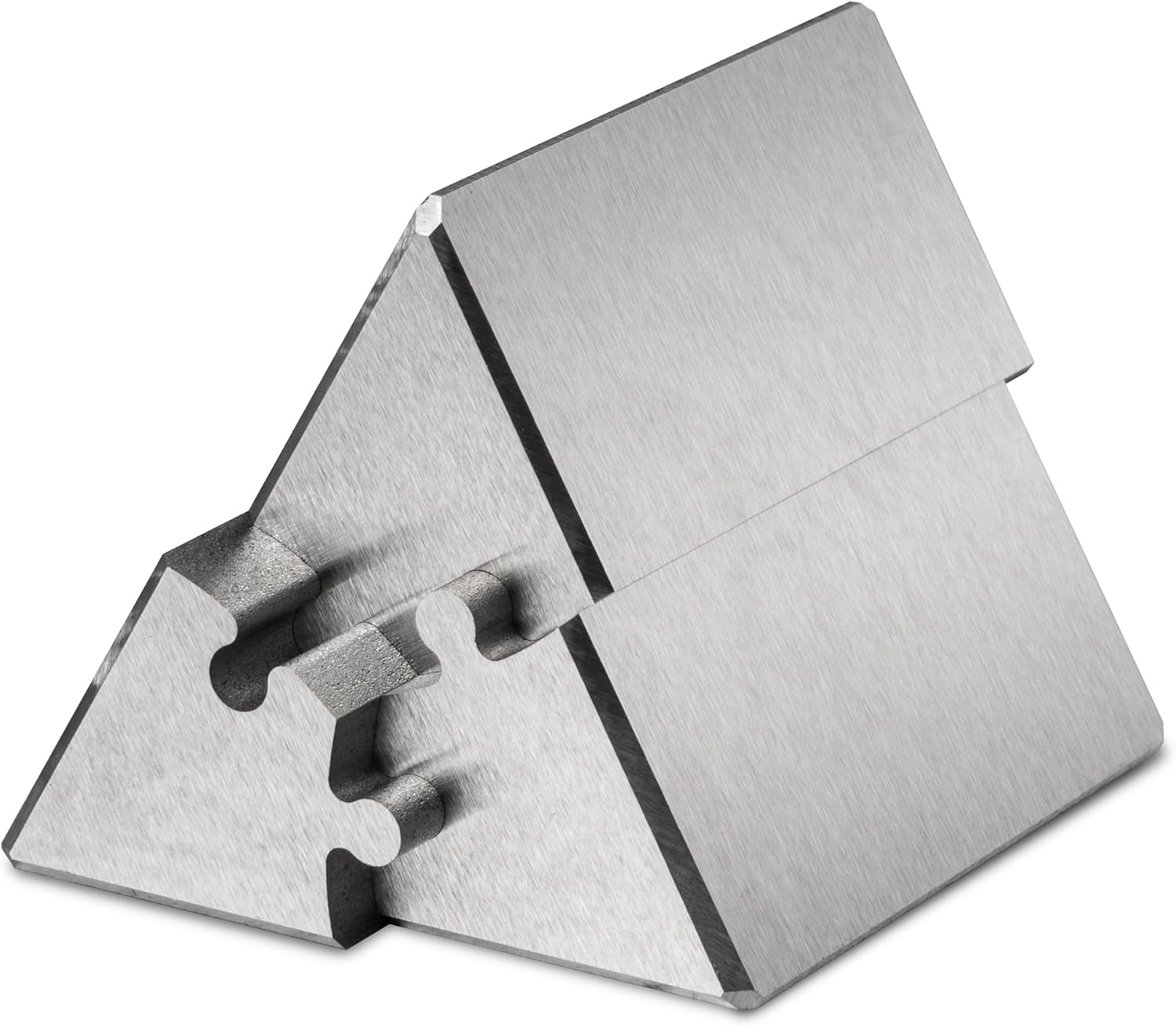 Heavenly Metals 3-Piece Triangle Puzzle – Zero Tolerance EDM Wire Cut, Stainless Steel Executive Desk Toy, Office Decor & Stress Reliever for Men