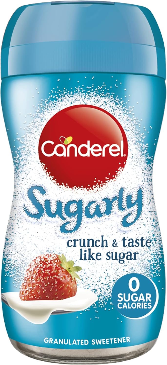 Canderel Sugarly Sweetener Jar - Zero Calorie and Keto Friendly Sugar Alternative - 6 x 275g