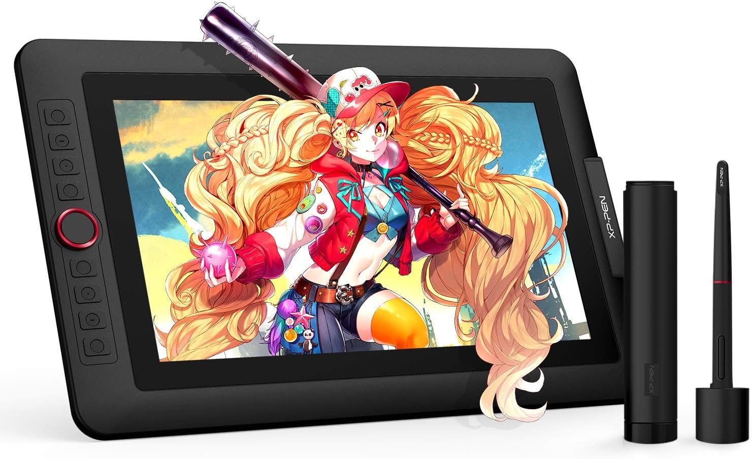 XPPen Drawing Tablet with Screen Full-Laminated Graphics Drawing Monitor Artist13.3 Pro Graphics Tablet with Adjustable Stand and 8 Shortcut Keys (16384 Levels Pen Pressure, 123% sRGB)