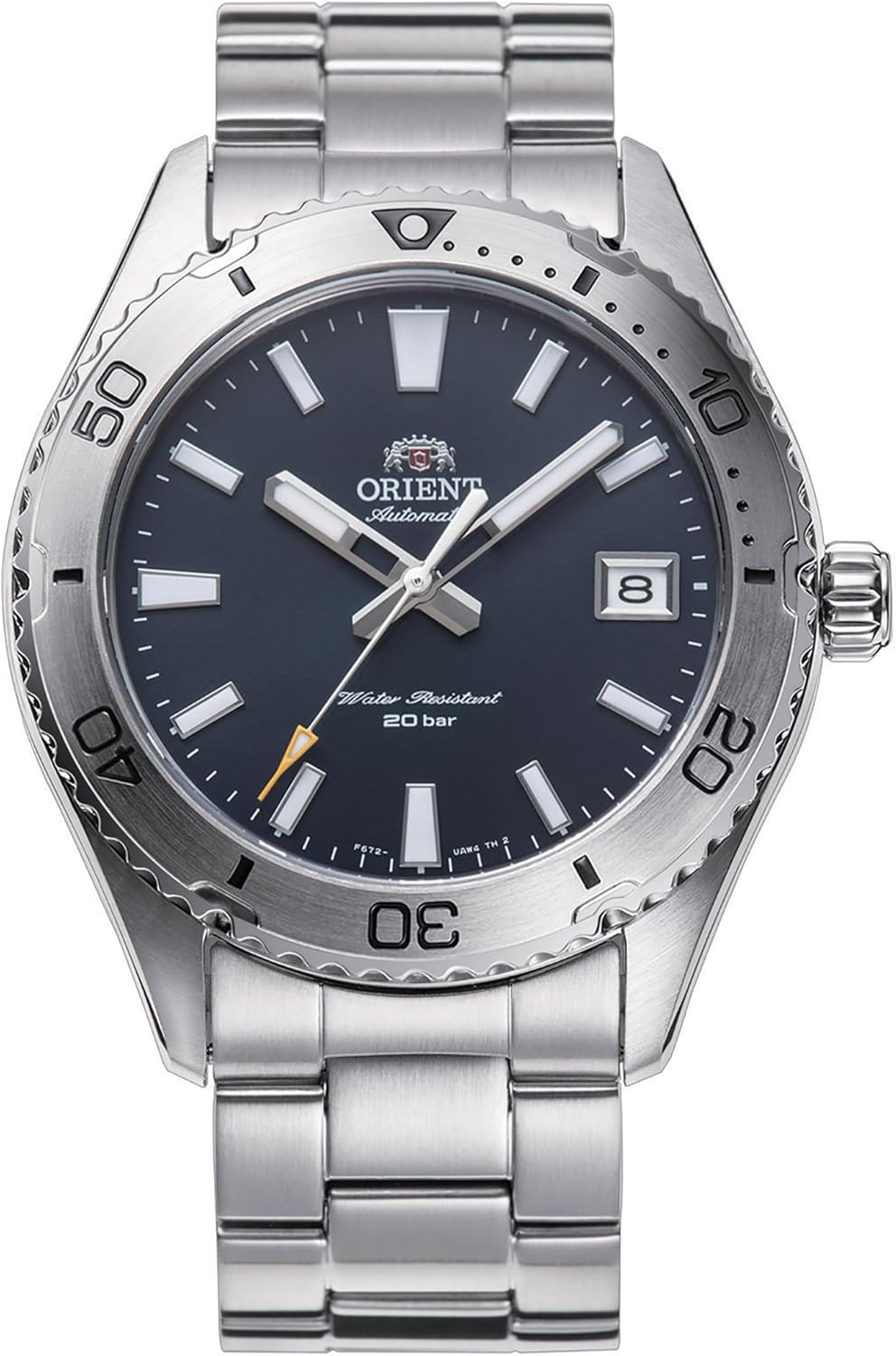 ORIENT Japanese Automatic/Hind-Winding 40mm Diver Style Watch with Sapphire Crystal