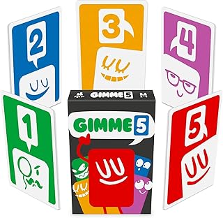 100 PICS Gimme 5, The Count Yourself Lucky Card Game. Perfect Card Game for Young Kids and Children, Age 4+, Rules as Simple as snap, Anyone can Win