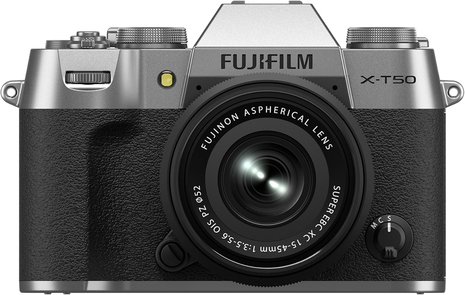 Fujifilm X-T50 Mirrorless Digital Camera XC15-45mmF3.5-5.6 OIS PZ Lens Kit - Silver