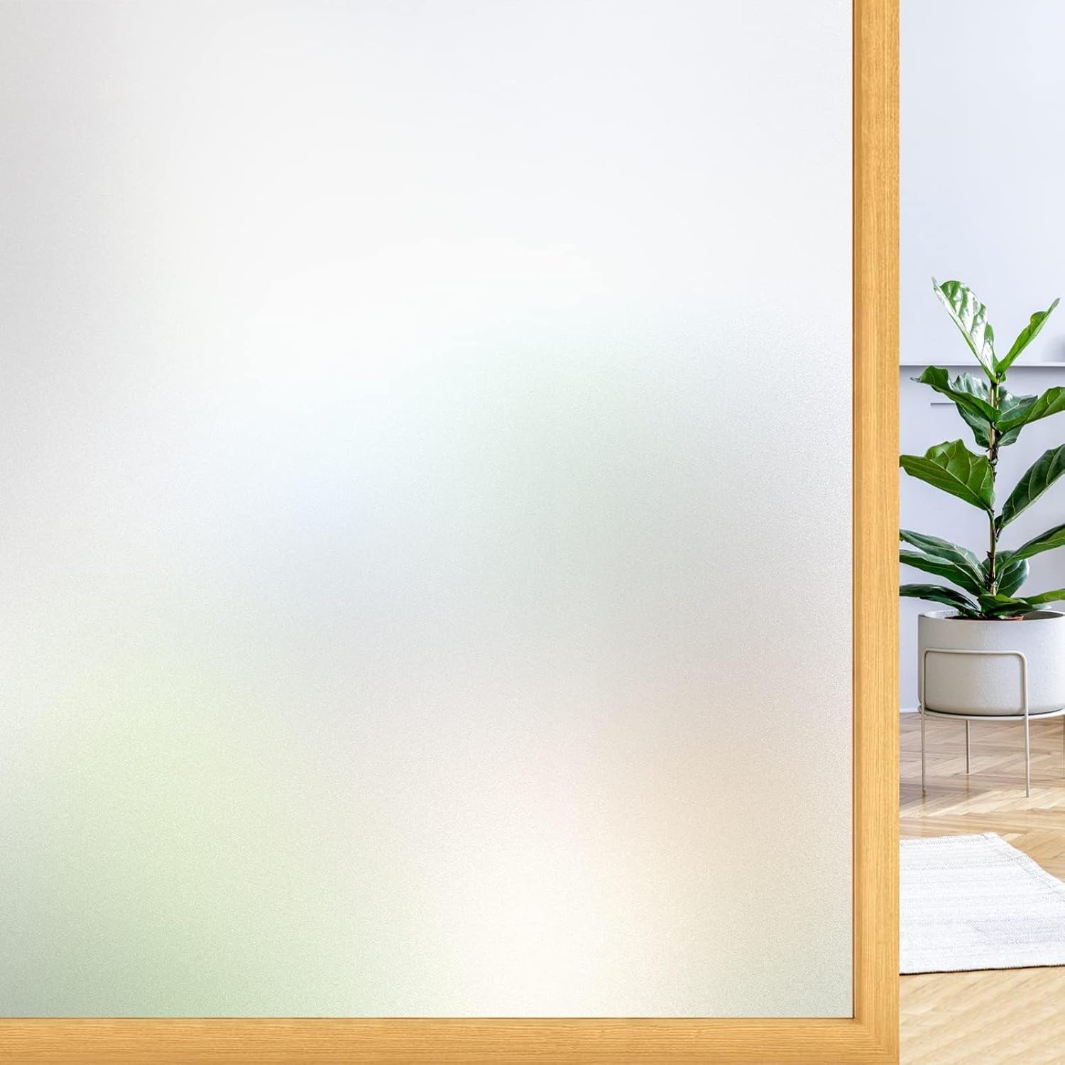 rabbitgoo Frosted Window Film Privacy for Glass, Matt, 90x200cm