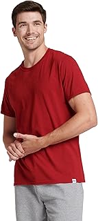 Russell Athletic Men's Dri-Power Cotton Blend Short Sleeve Tees, Moisture Wicking, Odor Protection, UPF 30+, Sizes S-4x