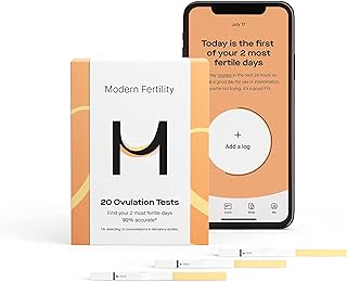 Modern Fertility Ovulation Test | Reliable at-Home Test Helps You Identify Fertile Days, Predict Ovulation, and Get in Sync with Your Cycle, FSA HSA Approved | 20 Test Strips