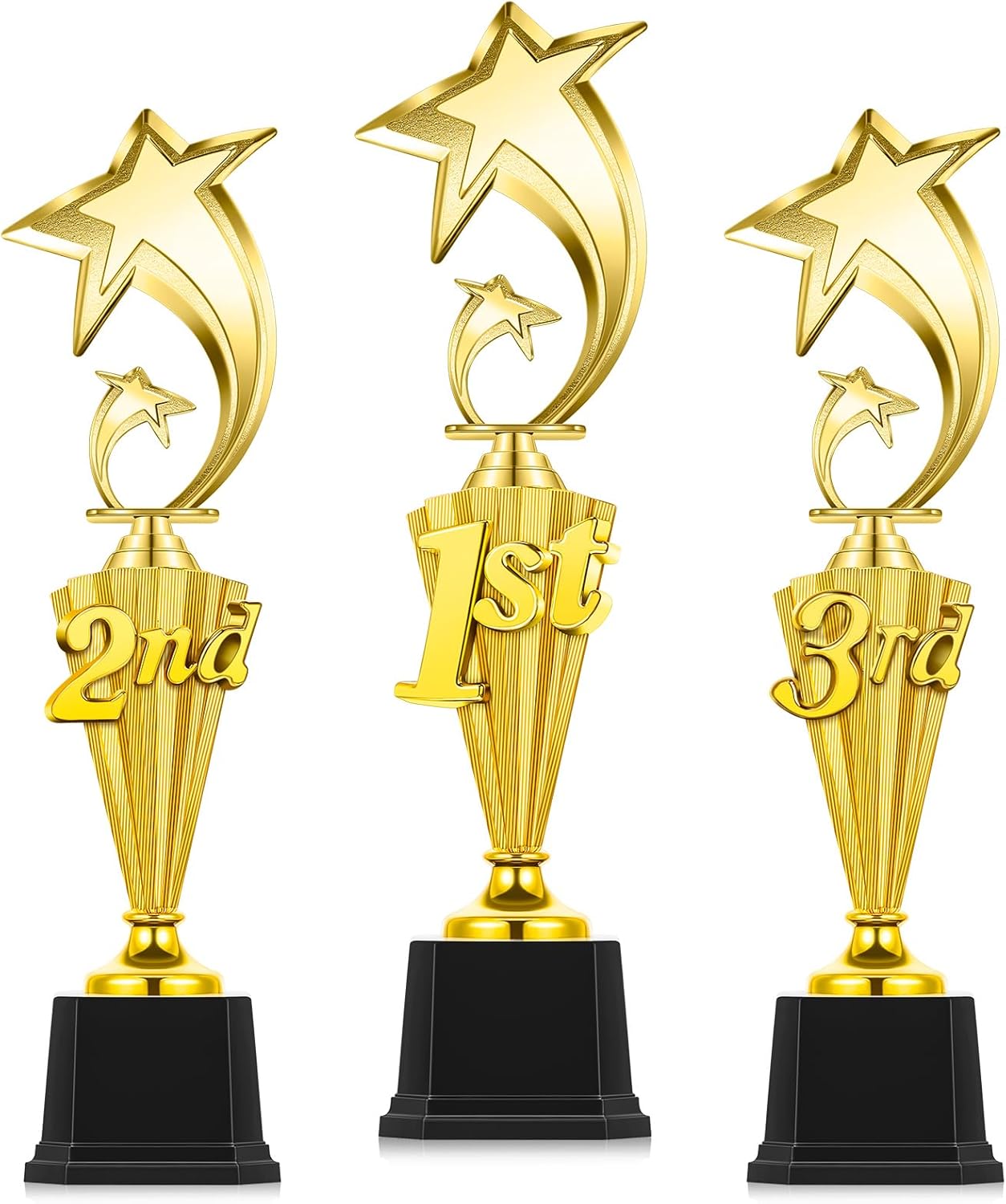 3rd 2nd 1st Place Trophy First Place Plastic Trophy Award for Sports Tournament Funny Prize Cup for Football Soccer Competitions Reward Ceremony