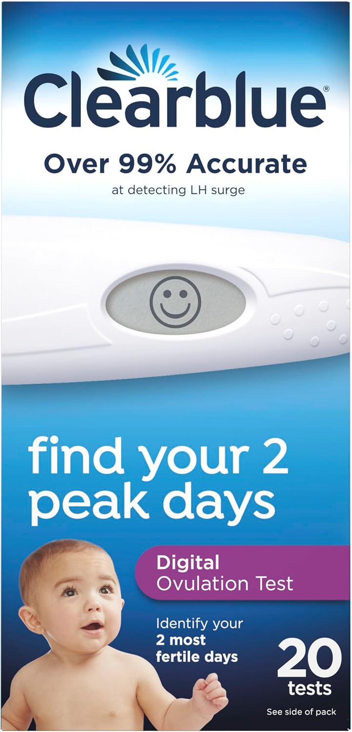 Clearblue easy digital ovulation test, easy read, one month supply - 20 ea