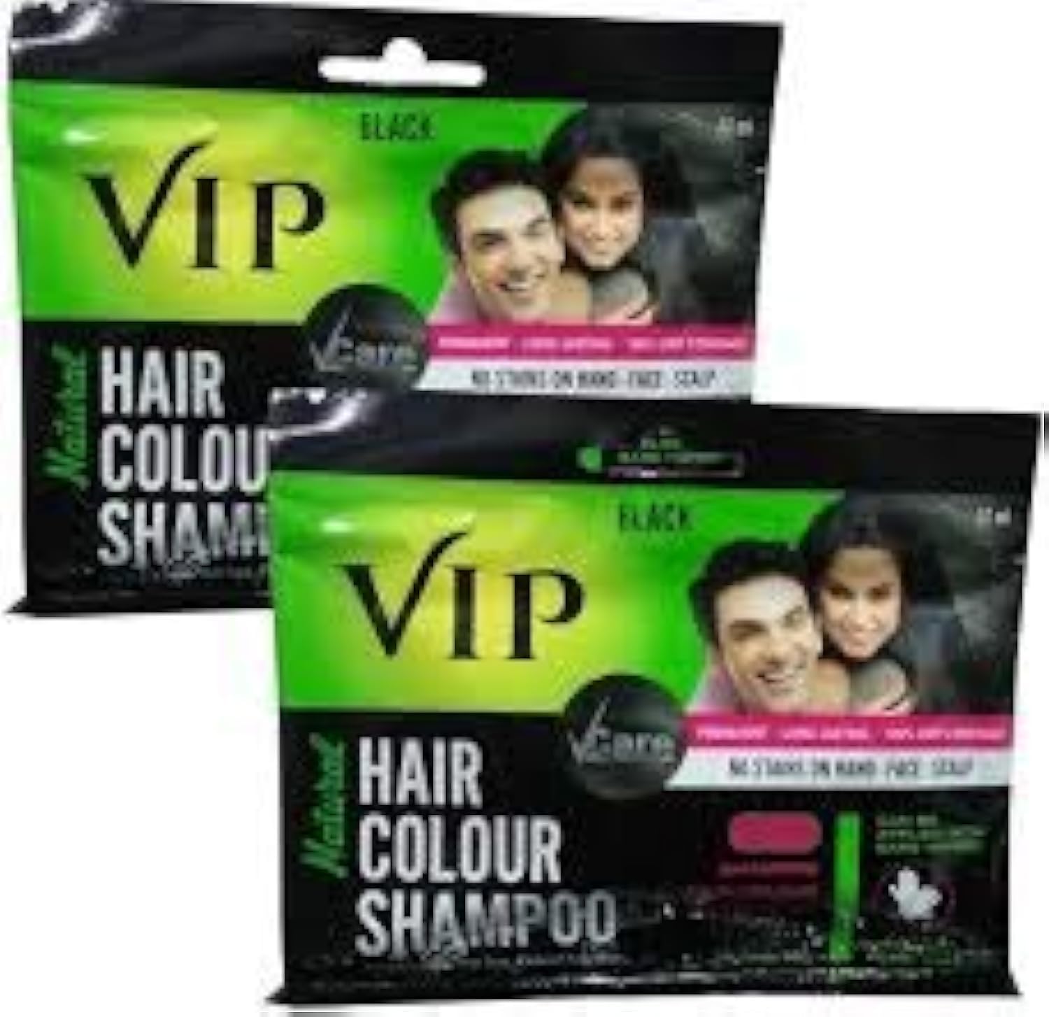 3 in 1 Hair Color Shampoo 240ml (Pack of 6) (Black) | Ammonia Free Instant Hair Colour Can be Applied With Bare Wet hands on Hairs, Mustache, Beard, Chest & hands