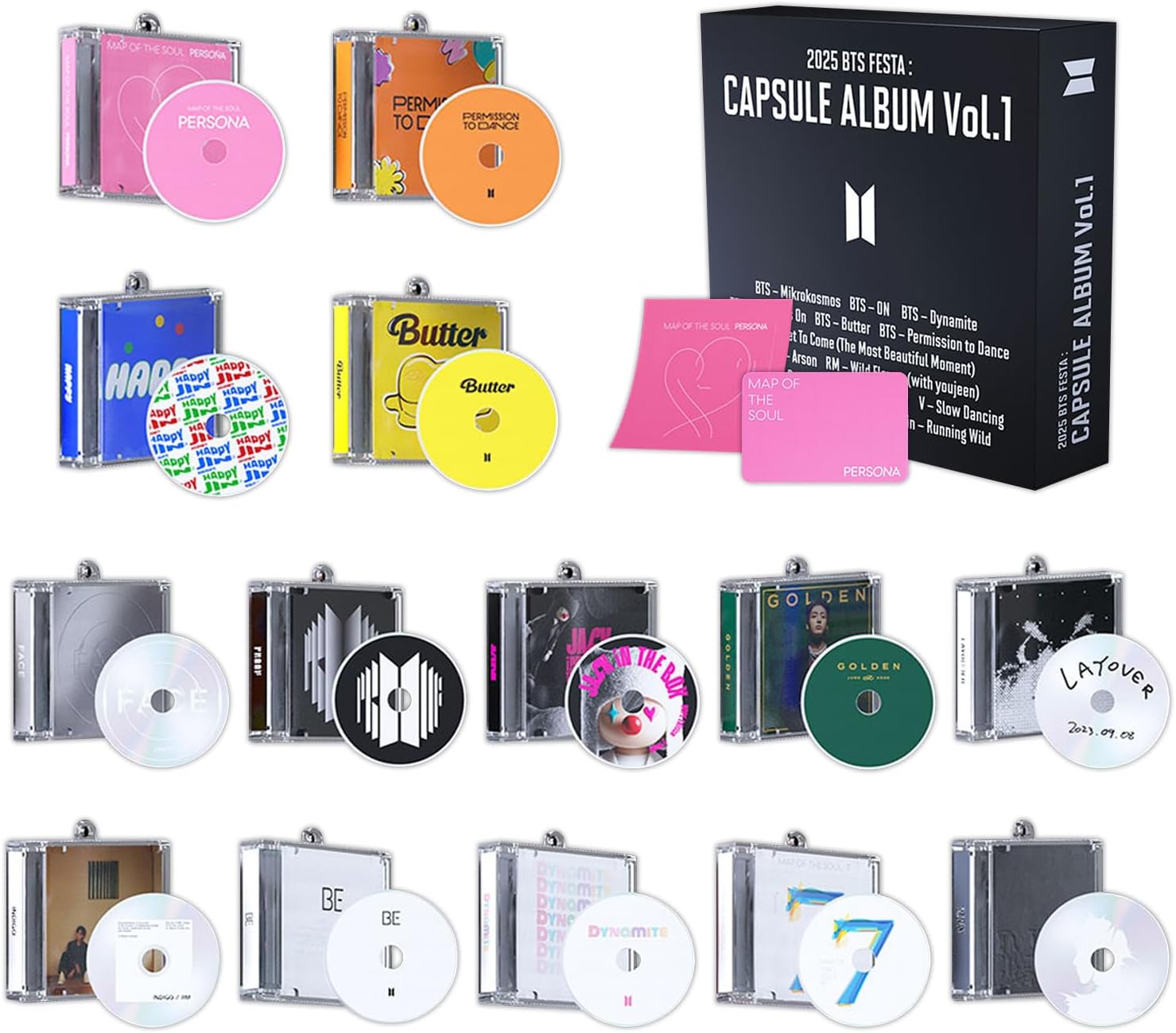 2025 FESTA : CAPSULE ALBUM Vol.1 (Random Ver.) Package + Mini Jewel Case + NFC Sticker + Photo Card + Smart Music Guide + 5 Extra Photocards