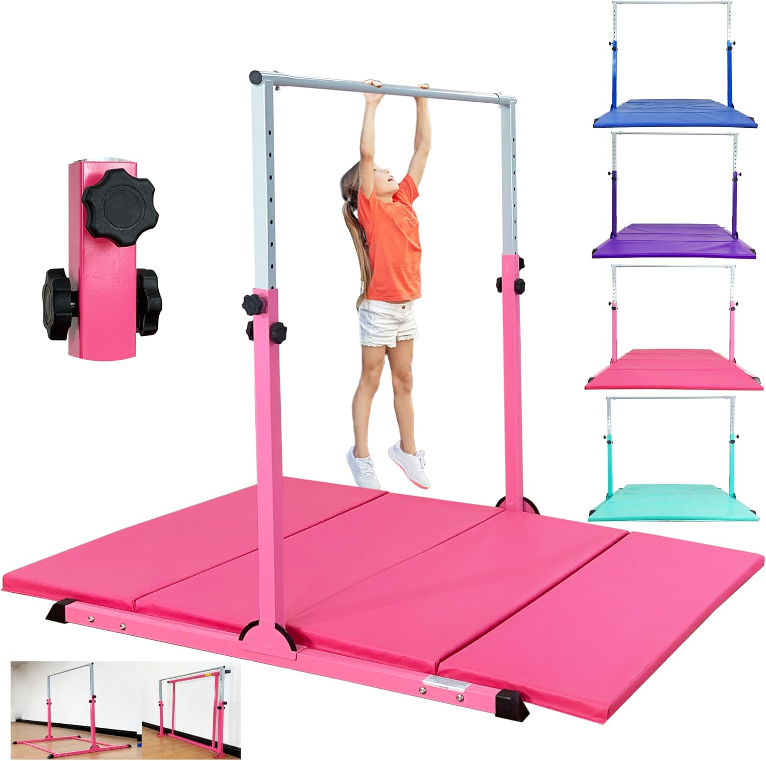 MARFULA Adjustbale Gymnastic Kip Bar for Kids Teens Ages 3-16